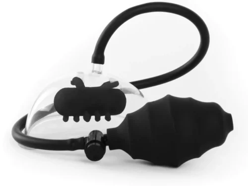 Vibruojanti putytės pompa moterims „Vibrating Pussy Pump“ iš „Ouch!“ kolekcijos