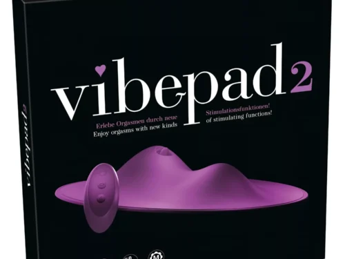 VibePad 2 - akumuliatorinė, radijo bangomis valdoma laižymo-vibracijos pagalvėlė (violetinė)